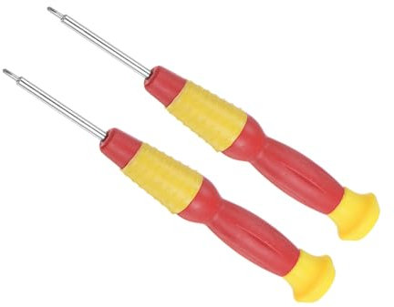 CoCud Mini Phillips Schraubendreher, Größe 1,5 mm, Länge 118 mm, Kohlenstoffstahl, kleine Kreuzschlitz-Schraubendreher mit rutschfestem Griff, 2 Stück