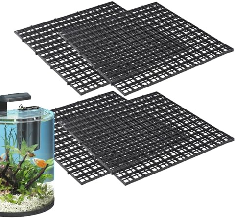 Générique Akvariehuvor, 4- akvariumlock, multifunktionellt akvariumlock för akvarium och akvarium | kan skäras och skarvas fritt anti-hoppande terrarium lock