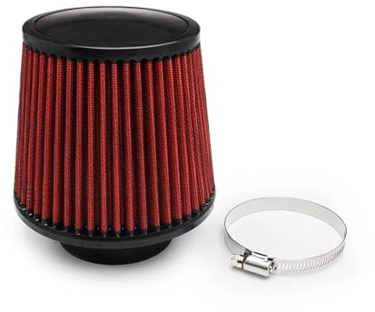 Motorrad Luftfilter 76mm 100mm Auto-Ansaugluftfilter 3 Zoll Kurz Lang Universal High Flow Luftfilter Racing Performance Pilzkopf K&N 14084-2 Ansaugluftfilter Motorrad(76mm)