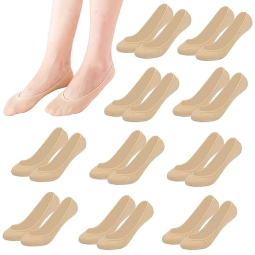 KEYRI 10 Pairs No Show Socks Women Invisible Socks Ultra Low Cut Liner Sock
