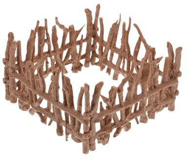 KOCKSHION 4piezas Miniatura De Cerca Decorativa para Jardín De Hadas Accesorios Realistas para Casa De Muñecas y Escenas De Granja para Manualidades y Decoración De Espacios Pequeños