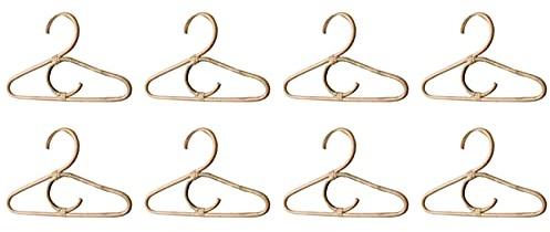 Janasiba 8 piezas de ropa de ratán, perchas, estilo nórdico, organizador de ropa para niños, ropa para niños, perchas, ropa de habitación infantil, percha para ropa