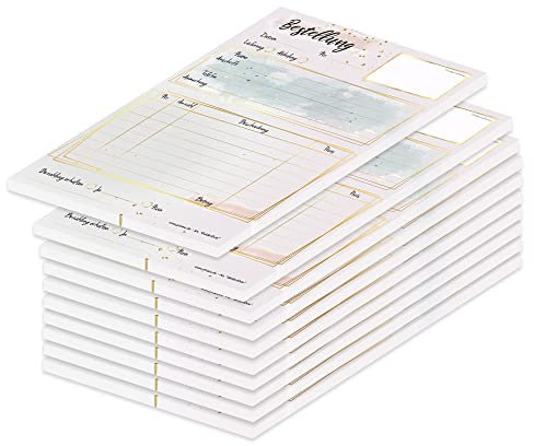 PRICARO Bestellannahmeblock Golden Dots, A5, 10 Stück