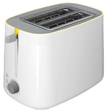 Beko TAM 4220 W, Tostapane compatto con funzione scongelamento, 2 slot, luce di funzionamento, bianco, 800W
