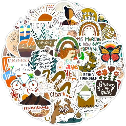 Vintage Motivational Stickers 100 Pcs Positive Affirmation Inspirational Quotes Sticker Pack, Waterproof Vinyl Stickers for Laptop Scapbooking Journall Skateboard Water Bottle Suitcase Phone Diary etc