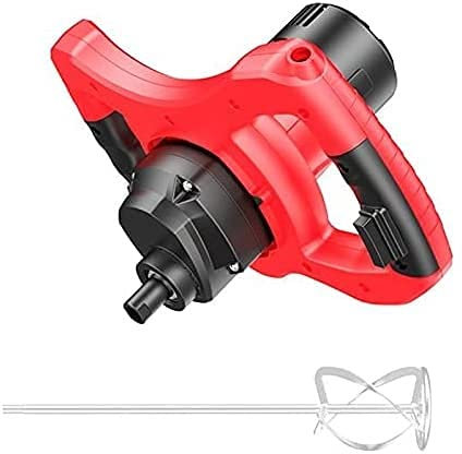 KOHARA Mezclador de Cemento con Volante, Mezclador de paletas, Mezclador de mortero con Motor de Cobre Puro de 3980 W, Ideal para Mezclar alimentación, Yeso, Pintura, Cemento, mortero,