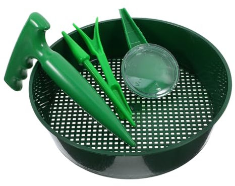 Supvox Gartengerät-Set Mit Erdsieb Lochspaten Kleinen Umpflanzwerkzeugen Und Pflanzgefäß Für Sukkulenten Und Bonsai-pflanzung Für Gartenarbeit Sanfte Umpflanzen Von Setzlingen