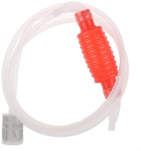 YJDOORPLAY Dispositivo di aspirazione manuale con pompa a mano e filtro per un facile trasferimento di liquidi, tubo in silicone per alimenti, lunghezza 2 metri, per acquario, giardino, casa