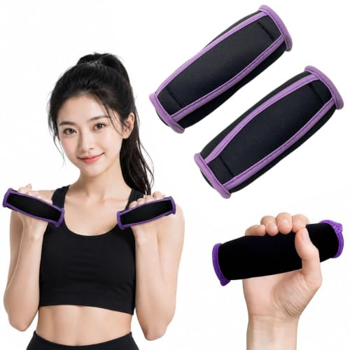 Haltères Femme, Haltères Courts 2LB pour Fitness À Domicile