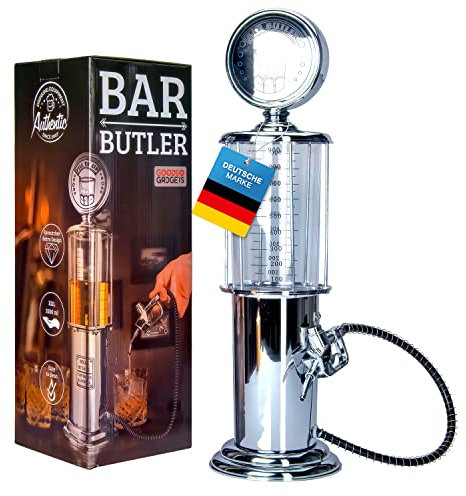 Dispensador de bebidas retro de diseño nostálgico cromado | Dispensador de bebidas de bar con manguera para dispensar bebidas de fiesta dispensador de cerveza