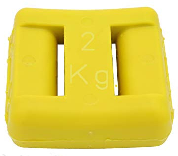 Fonderia Roma, Zavorra sub plastificata gialla, 2 kg, confezione da 1 pz