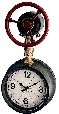 Industrial Pipe Clock Wall Metal Style Rustic Warehouse Factory Station Art Gift
