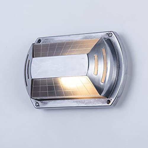 Rustikale Wandbeleuchtung Maritime Lampe Schiffslampe Saunalampe Vintage Oval Gitter Lampe Wandlampe Wasserdicht Aluminiumguss Und Glas Aussenleuchte Retro E27 Landhaus Hoflampe Außen-Deckenleuchte