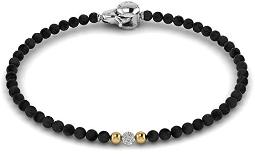 Ti Sento - Milano Damen-Armband 925er Silber Kunstperle M Schwarz 32018811