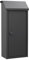 ARREGUI Panera SP008NG-P Buzón Exterior Grance para Pan, Buzón de Correo de Acero para Barras de Pan y Periódicos, Panera Exterior, Gran Capacidad, Sin Llave, Apertura de Pomo, Negro