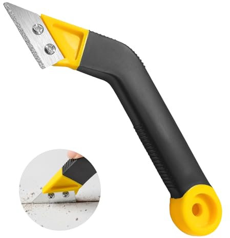 Fugenkratzer unkraut, Fugenentferner Werkzeug, Fliesen fugen Handsäge, abgewinkelter Fugenreiniger, 1-tlg set für die Fliesenreinigun (1)