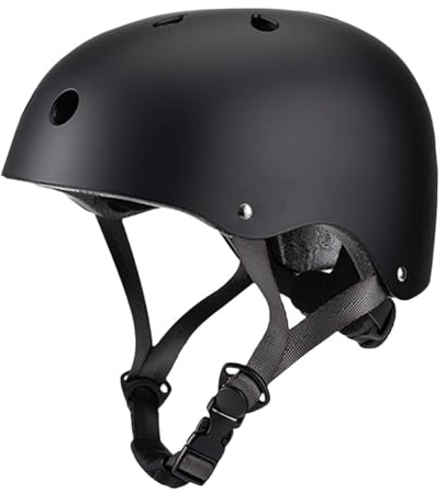 Ysyqkn Casco de Skate, Casco de Bicicleta, para Hombre Y Mujer, con Ventilación Y Forro Extraíble, Ideal para Patinaje, Ciclismo Al Aire Libre Y Desplazamien