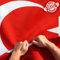 Anley Reißfeste, doppelseitige, dreilagige Türkei-Flagge, 90 x 150 cm, lebendige Farben, Leinenkopf und knitterfrei, die stärkste und langlebigste türkische Nationalflagge, 90 x 150 cm