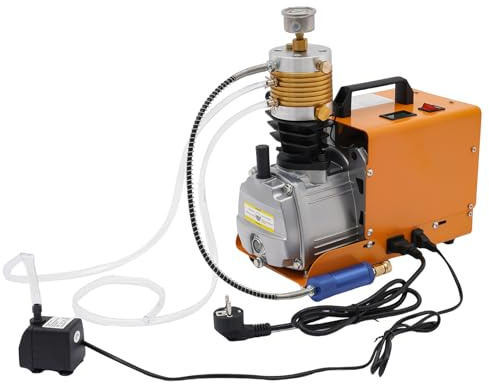 PCP kompressor 300 bar 4500 PSI 30 Mpa högtryck luftkompressor 1 800 W manuellt stopp dykkompressor för tryckluftspistol dykflaska paintball-luftgevär PCP-gevär luftpistol