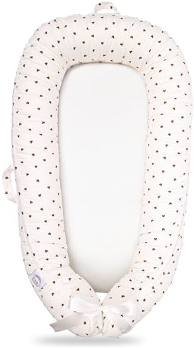 EAQ Baby Nest Pod for Newborn,Baby Sleep Pod Soft Breathable 100% Cotton Napping or Traveling for 0-12 Months,Travel & Baby Essential Gift for Newborn