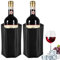 ATMWM 2 Stück Kühlmanschette Wein, Weinkühler Manschette, Flaschenkühler Manschette, Kühlmanschette für Wein & Sekt, Flaschenkühler für Unterwegs, Weinmanschette, Weinflaschenkühler