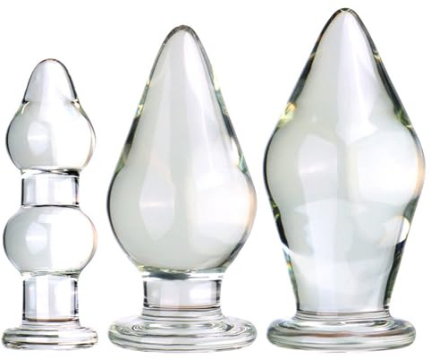 Plug anal de cristal extra grande con diámetro de 45/75/80 mm, consolador anal de cristal XXL, consolador de cristal, bolas anales, dilatador de ano, masajeador, masturbación anal, juguete sexual para