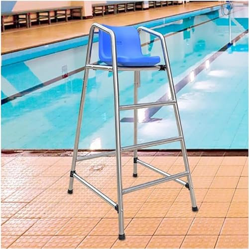 SAFWELAU Taburete alto Escalera para piscina exterior 150 cm de altura Sillas del salvavidas de la cubierta de la piscina, Accesorios para piscinas desmontables para exteriores/interiores, para piscin