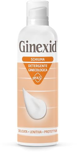 FARMA-DERMA Ginexid Schiuma detergente ginecologica 150 ml pH 4.5 | Azione Delicata, Lenitiva e Protettiva | Igiene Intima | Gravidanza, Post-parto, Ciclo mestruale, Pre-post Chirurgia Ginecologica