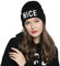 DonDon Mütze Damen Beanie Statement Wintermütze Nice