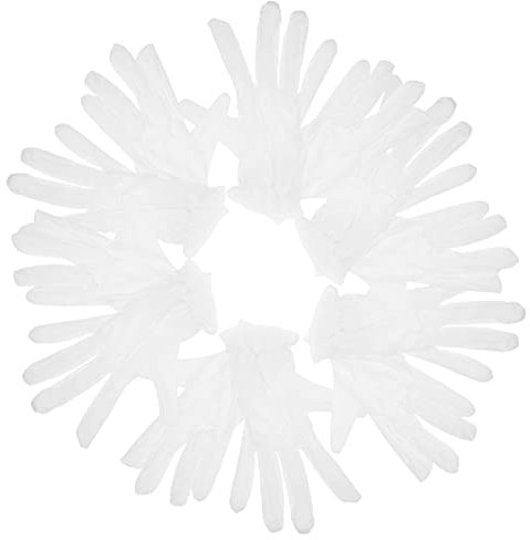 Healeved 6 Paare Schmuckhandschuhe Ekzem-handschuhe Baumwollhandschuhe Für Den Umgang Mit Münzen Handschuhe Für Umgang Mit Kunst Münzprüfhandschuhe Weiß Baumwolle Arbeit Kunstwerk Spa