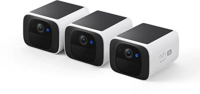 eufy Security S220 SoloCam 3-Cam Pack, Home Security System, Solar Security Camera Wireless Outdoor Camera, Always-On Power, 2K Resolution, 2.4 GHz Wi-Fi, No Monthly Fee