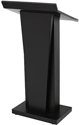 BKEKM Luxuriöse Rednerpulte aus Eisen mit geneigtem Desktop-Podiumsständer und offenem Aufbewahrungspodest. Konferenztisch. Leichtes Stehpult