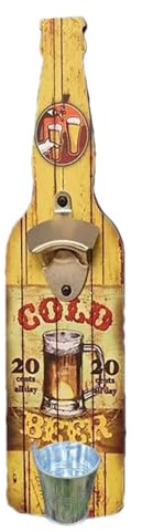 Abridor de botellas de cerveza, abridor de botellas montado en la pared, abridor de botellas de pared, abridor de botellas, recogedor de coleccionista, abridor de botellas vintage montado en la pared