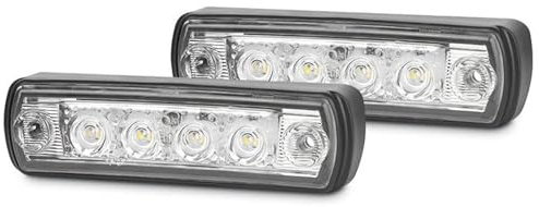 SJHFKDK Luci Di Posizione Sul Tetto Led 2 Luci Parasole Da 24 V Uso Adatto Per MAN TGA TGL TGM TGS TGX, Di Segnalazione For Tetto Cabina Camion, Lampade 81252606121 81.25260.6121(2pcs White)