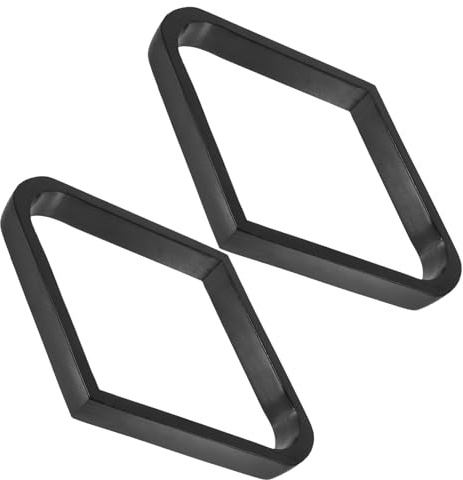 GOOHOCHY 2pcs Solid Wood Pool Ball Rack Rhombus Billiards Triangle Ball Table Efficient Setup Quick Arrangement Professional Home Commercial Use