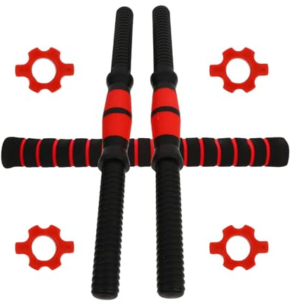 BIUDECO Set Manubri 40 CM Accessori per Sollevamento Pesi Barra Impugnatura Antiscivolo e Connettore Attrezzatura Palestra per Allenamento Casa