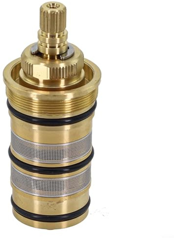 Cartuccia termostatica in ottone di ricambio per miscelatore doccia, kit di riparazione per barra della valvola del miscelatore doccia, nucleo di controllo dell'acqua calda e fredda con override di
