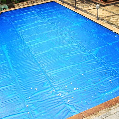Copertina da piscina solare isolante a bolle blu for piccole piscine for telai familiari, coperture for vasca idromassaggio da nuoto a prova di polvere(200cm x 600cm (6ftx19ft))