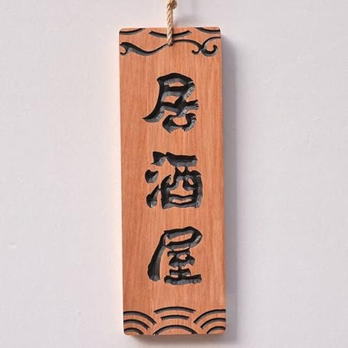 GHKL Stile Giapponese Sushi Menu Legno Creativo 3D Incisione Legno Menu Cibo Insegna Sushi Shop Izakaya Hang Decor