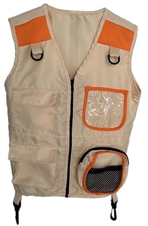 Colcolo Chaleco de Explorador para niños, Chaleco de Carga, Chaleco de Aventura al Aire Libre, Disfraz de Camping para niños y niñas, Pesca, Regalo de,
