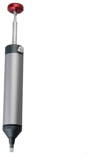 Strumento per saldatura in metallo, pompa dissaldante portatile per saldatura, pompa dissaldante con punta in silicone, strumento di saldatura per pompa dissaldante