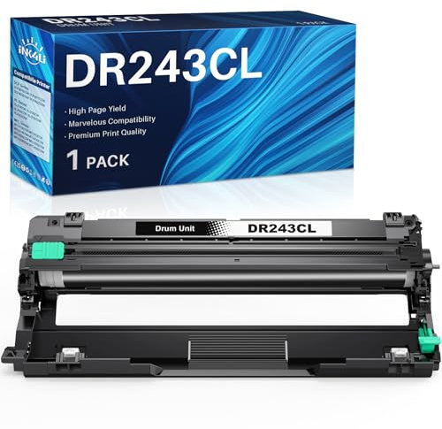 DR-243CL Trommeleinheit Kompatibel für Brother DR243CL DR243CLBK Trommel für MFC-L3770CDW MFC-L3750CDW HL-L3230CDW HL-L3210CW DCP-L3550CDW MFC-L3730CDN MFC-L3710CW (DR-243CL Trommel Schwarz)