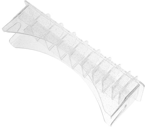 FRCOLOR 10grids Hair Clipper Limit Comb Storage Box Clipper Guards Organizer Plastic Display Case for Barber Supplies for Hair Cutting Tools and Accessories