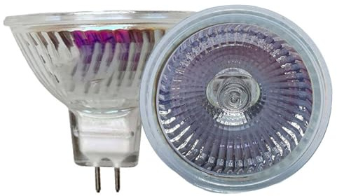 UGEFKMQ Bombilla Halogena MR16 24V 20W Bombillas Halógenas MR16 Gu5.3 50W 24V Bombilla Halógena Inundación 2 Pines Gu5.3 Base Focos Blanco Cálido 20W