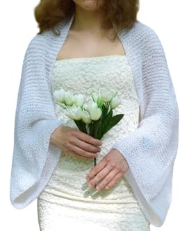 Wedding Bolero Shrug Knit Mohair Sweater Bridal Cover Up Knitted Wool Bolero White Shrugs Jacket Summer Women Ivory Wrap Shoulders Warmer Wool Boho Knitwear Shoulders Warmer Country Style