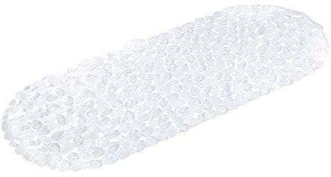 Navaris Tapis de Bain Antidérapant - Tapis de Baignoire 99 x 39 cm cm en PVC - 162 Ventouses - Sécurité Bébé Enfant Adulte - Design Transparent