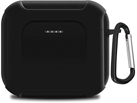 Geekria Schutzhülle aus Silikon für Sküllcandy Indy Evo True Wireless Earbuds Schutzhülle Ladegerät Tragetasche, Kabellose Kopfhörer Skin Cover mit Schlüsselanhänger-Haken, Ladeanschluss zugänglich