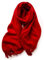 KARMA.DIEM Cashmere Merino Mix - Super Weicher XXL Schal - 180x65cm - Made in Spain - Unisex - Pashima/Stola/Extra Breit für Mann & Frau (Rot)