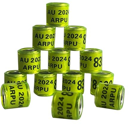 WWLYJQI 100 Pcs Aluminum Bird Rings Leg Bands Custom-Tailored Production Pigeon Foot Ring for Pigeon Parrot Finch Canary Hatch Poultry Rings,Have sth. Made to Order