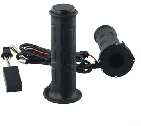 Besshepplo 1 par de empuñaduras calefactadas para manillar de motocicleta, manijas calentadas izquierda y derecha, empuñaduras de mano de motocicleta con calefacción